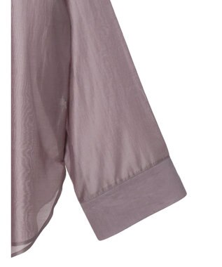 earth music&ecology マルチウェイシアーシャツ Grayish Pink