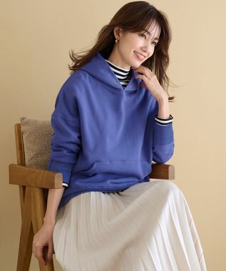 ANY 【8色展開・洗濯機可】春めきカラフルパーカー ロイヤルブルー