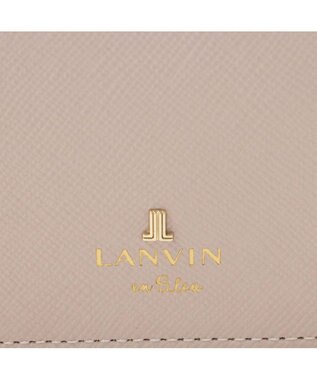 LANVIN en Bleu リュクサンブール 二つ折りコンパクト財布 ペールピンク