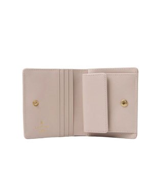 LANVIN en Bleu リュクサンブール 二つ折りコンパクト財布 ペールピンク