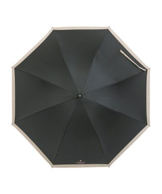 MOONBAT 【遮光/晴雨兼用日傘】LANVIN COLLECTION (ランバン コレクション)グログランリボン バイカラー 遮熱 UV 長傘 ブラック