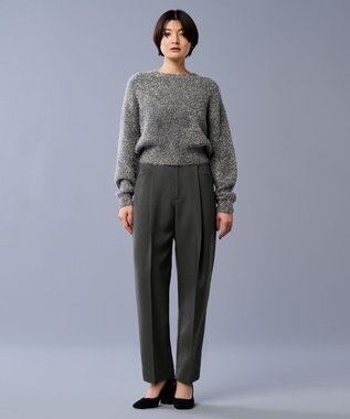 uncrave ラメ シャギー ニット プルオーバー（uncrave STANDARD） シルバー×チャコール