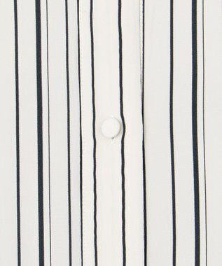 JOSEPH シルクアニメーション　シャツドレス Oyster White/ Black