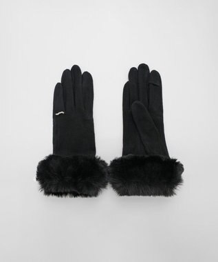 ORuKuBET 【オンワード・クローゼット限定】パールリング風エコファージャージグローブ (WOMEN)【スクワラン加工 / 抗菌機能・タッチパネル対応】