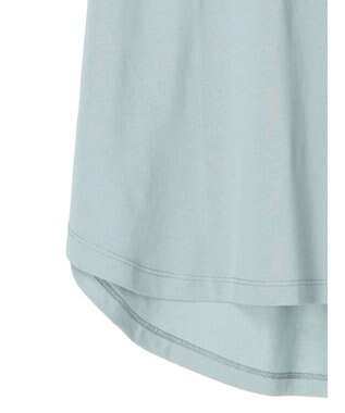 CRAFT STANDARD BOUTIQUE シルケット天竺　ロゴＰＴ裾ラウンドチュニックＳ／Ｓ Blue