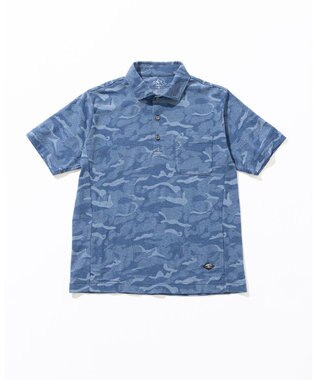 JOSEPH ABBOUD MOUNTAIN 【吸水速乾・男女兼用】カモフラジャガードポロシャツ