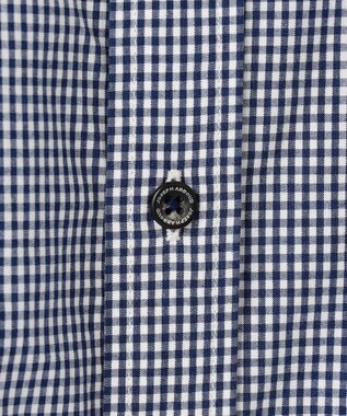 JOSEPH ABBOUD 【柔らかな肌触り/暖かい】ファインブラッシュド ネル チェック シャツ サックスブルー系6