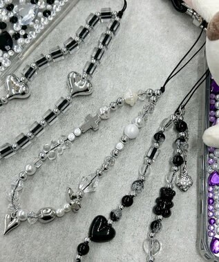 WEGO ビーズストラップキーホルダーE 柄6