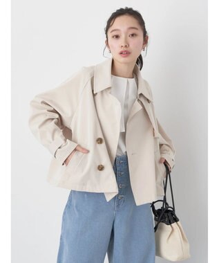 earth music&ecology ショートトレンチコート Light Beige