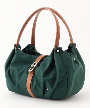 LA BAGAGERIE タックラウンド2WAYバッグ ダークグリーン