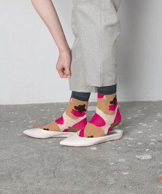 TRICOTE フラワーメッシュソックス