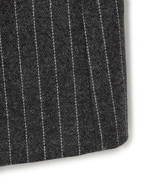 ICB シックツイードストライプ  テーラードジャケット チャコール系