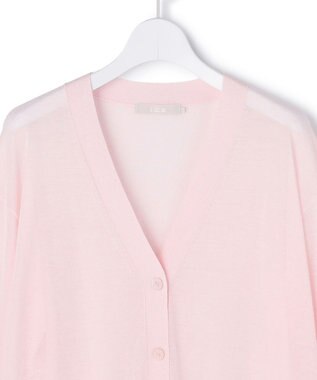 ICB 【先行予約】 リネンブレンドシアー カーディガン ライトピンク