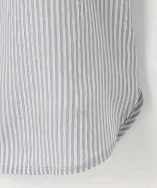 ANY SIS 【2WAY】ドロスト ブラウス グレー系ストライプ