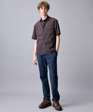 JOSEPH ABBOUD MOUNTAIN 【2WAYストレッチ/5ポケット/ソフト】ハイパワー2WAYストレッチ パンツ ネイビー系