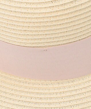 ANY KIDS ウオッシャブル後ろ割れリボンハット ホワイト×ピンクリボン