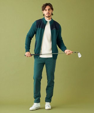 23区GOLF 冬の最強防寒アイテム【MEN】キルティングパンツ ダークグリーン系