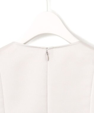 ICB L 【洗える】ミリオーネダンボールニット ペプラムブラウス トープ系