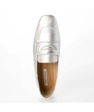MODE ET JACOMO <MODE ET JACOMO>スクエアトゥコインローファー シルバー