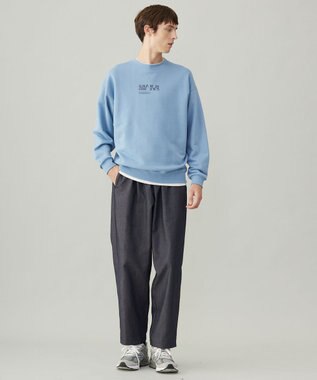 UNFILO MENS 【新色追加】FINE MOVE デニム イージーギャザーパンツ [24年商品] ネイビー