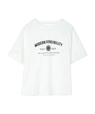 Green Parks エンブレムロゴボックスＴシャツ Off White