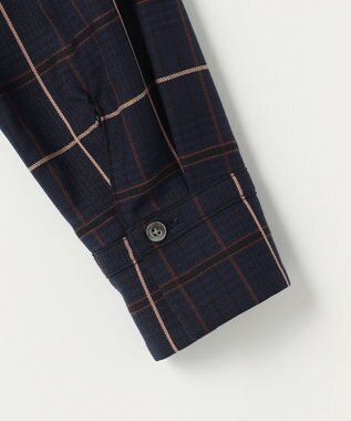 J.PRESS LADIES S サイロチェック ストライプ ブラウス ネイビーチェック系