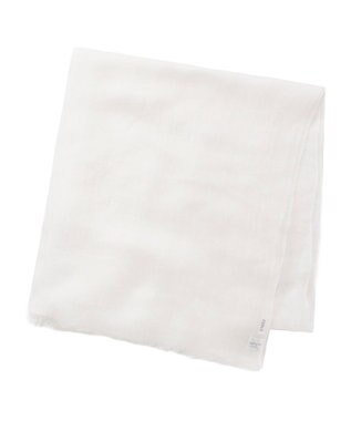 MOONBAT FURLA (フルラ) 無地ストール 麻 カシミヤ  180cm×85cm  手洗い可能 ホワイト