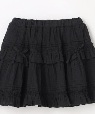 ANY KIDS 【洗濯機可能】カラミドビー ティアードスカパン ブラック