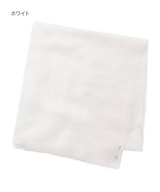 MOONBAT FURLA (フルラ) 無地ストール 麻 カシミヤ  180cm×85cm  手洗い可能 ホワイト