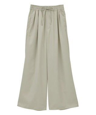 earth music&ecology ゆるとろパンツ Gray Beige