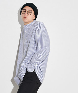 J.PRESS YORK STREET 【UNISEX】タイプライターストライプ シャツ ホワイト系1