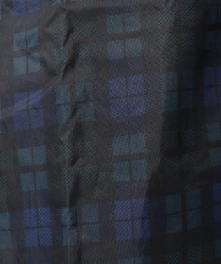 MOONBAT FLAT PURE レインコート チェック柄 リュック対応 ユニセックス 収納袋付き ネイビーブルー