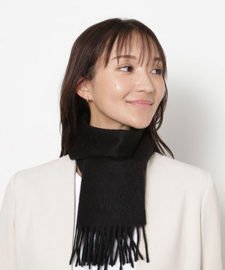 MOONBAT FURLA(フルラ）カシミヤ100％ 無地 プチマフラー