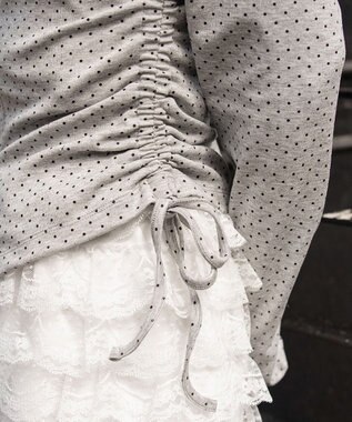 WEGO サイドリボンカットジップパーカー 柄2