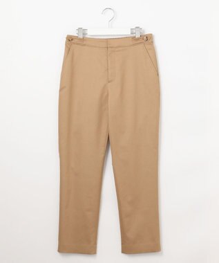 J.PRESS LADIES 【WEB限定・洗える】シャンブレーサテン テーパード パンツ 【WEB限定】キャメル系