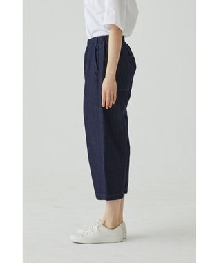 caqu FS linen cropped wide pants クロップド丈 リネンワイドイージーパンツ rinse