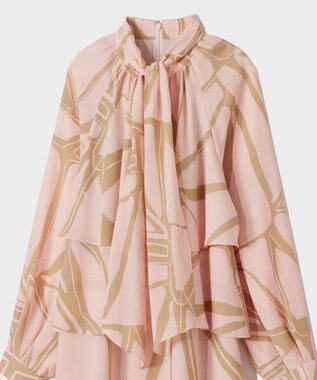 GRACE CONTINENTAL キカラッフルレイヤードワンピース ピンク