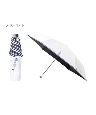 MOONBAT 【WEB限定】 POLO RALPH LAUREN（ポロ ラルフローレン） 晴雨兼用日傘 ワンポイントポロベア プリント 折りたたみ傘 ポーチタイプ 1級遮光/遮熱/遮光 オフホワイト