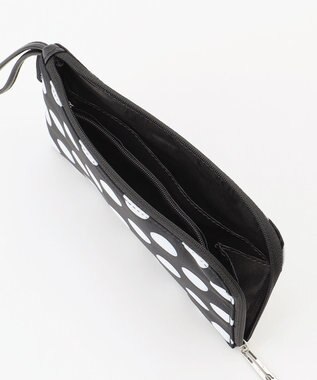 Y'SACCS イタリアンシープ　マルチポーチ付き　ホーボーバッグ ブラック