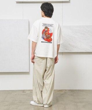 J.PRESS YORK STREET 【UNISEX】ナイロンタスランドライストレッチワッシャー イージーパンツ ベージュ系