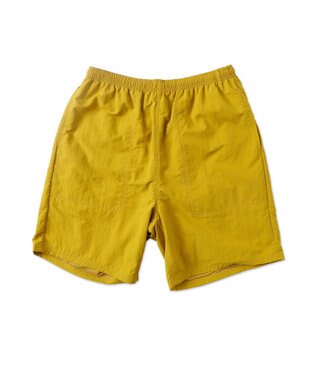 WEGO 【速乾/ウエストゴム/SMLサイズ】ナイロンイージーショーツ マスタード