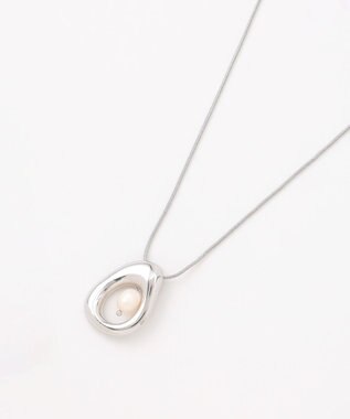 組曲 センターパールメタルリングネックレス