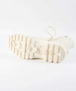 BONTRE 【MIONOTIS/ミオノティス】キルティングレースアップショートブーツ/40512 アイボリー