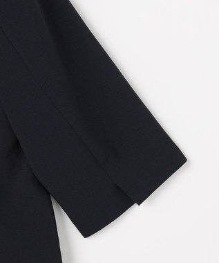 J.PRESS LADIES S BREEZ COOL トロ ハーフスリーブ ダブル ジャケット ネイビー系