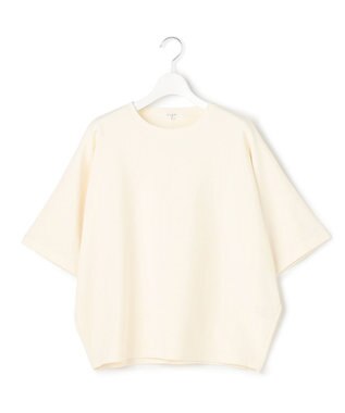 23区 【SLOW/一部店舗限定】ライトダンボール ドルマンスリーブ カットソー アイボリー