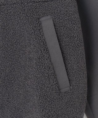 自由区 S 【洗える】ボアコンビ アウター スレート