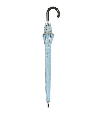 MOONBAT 【遮光率100％/遮熱/UV】LANVIN en Bleu (ランバン オン ブルー)晴雨兼用日傘 フラワーグリッター シルバースカラ刺繍 花柄 長傘 ターコイズブルー