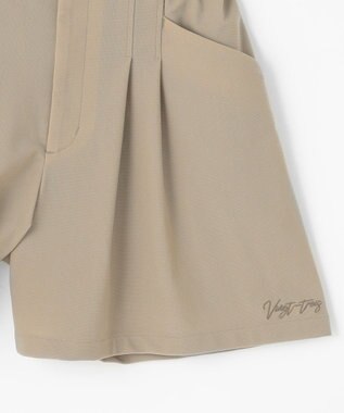 23区GOLF 着用動画あり【辻梨恵プロ着用】機能に優れた新素材「AIR TOOL」キュロットショーツ ベージュ系