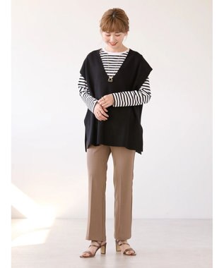 AMERICAN HOLIC Ｖネックニットベスト Black