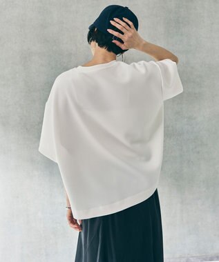 UNFILO 【VERY掲載】BEAUTY FORM JERSEY light サイドZIP プルオーバー オフ